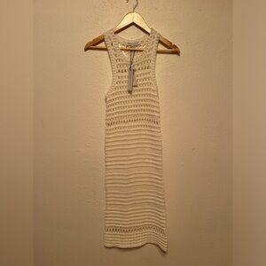 Rebecca Minkoff White Knit Midi Dress